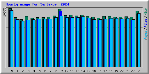 Hourly usage for September 2024